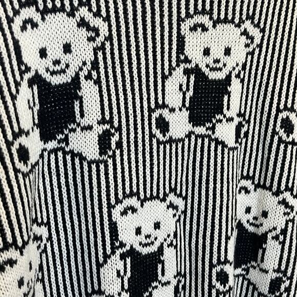 Vintage Adele Knitwear Teddy Bear Sweater Size S - Picture 4 of 5